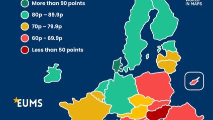 Harta corupției în UE: Bulgaria, Ungaria și Slovacia conduc clasamentul. România e pe locul 4